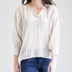 Nili Lotan Arlo Embroidered Top S